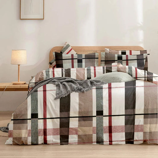 Striped Check Bedsheet, Duvet & Comforter Sets