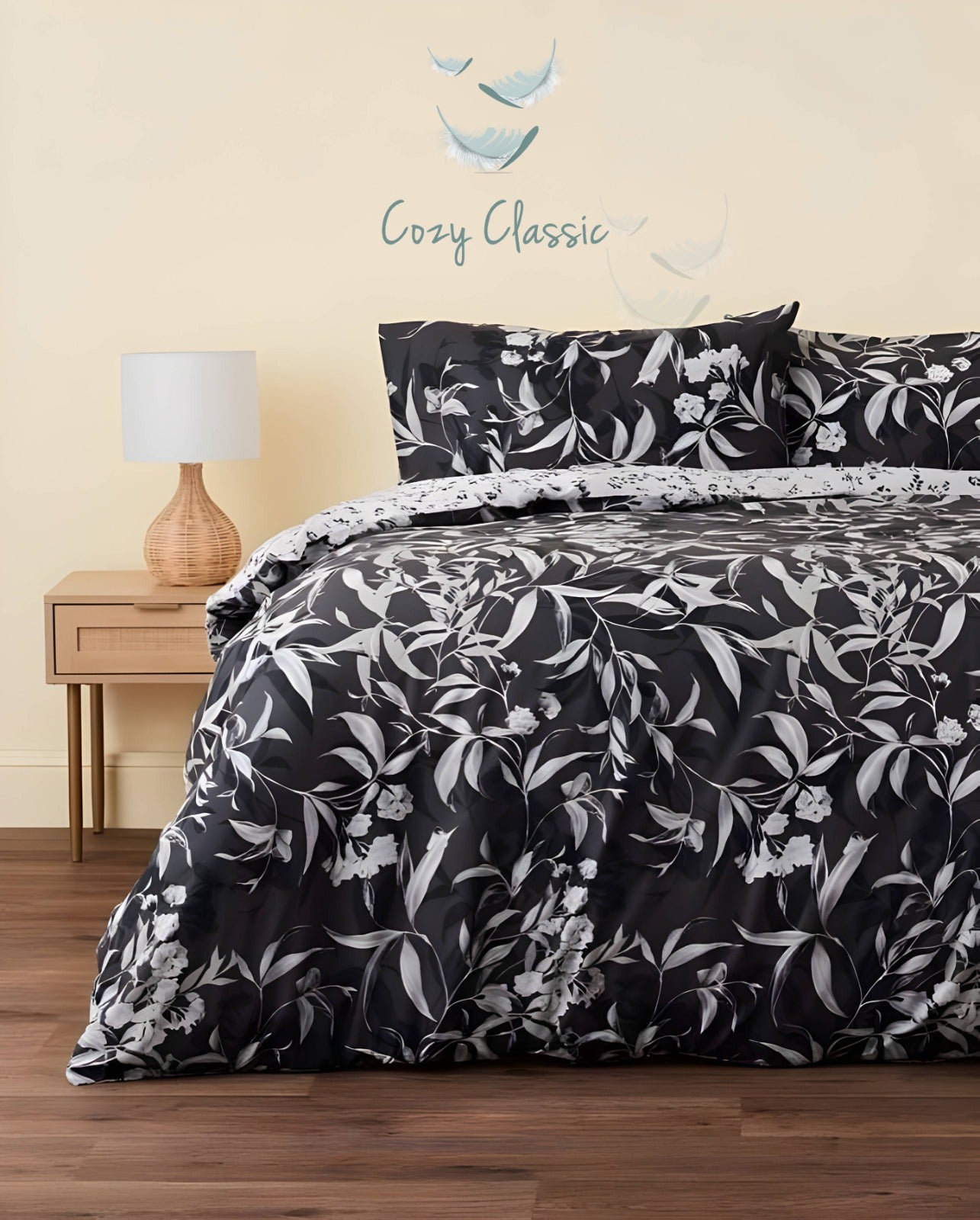 Black Rosales Duvet & Comforter Sets